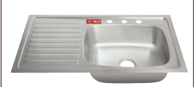 FREGADERO TARJA SM-1001S ACERO INOXIDABLE - Tumatsa Leon