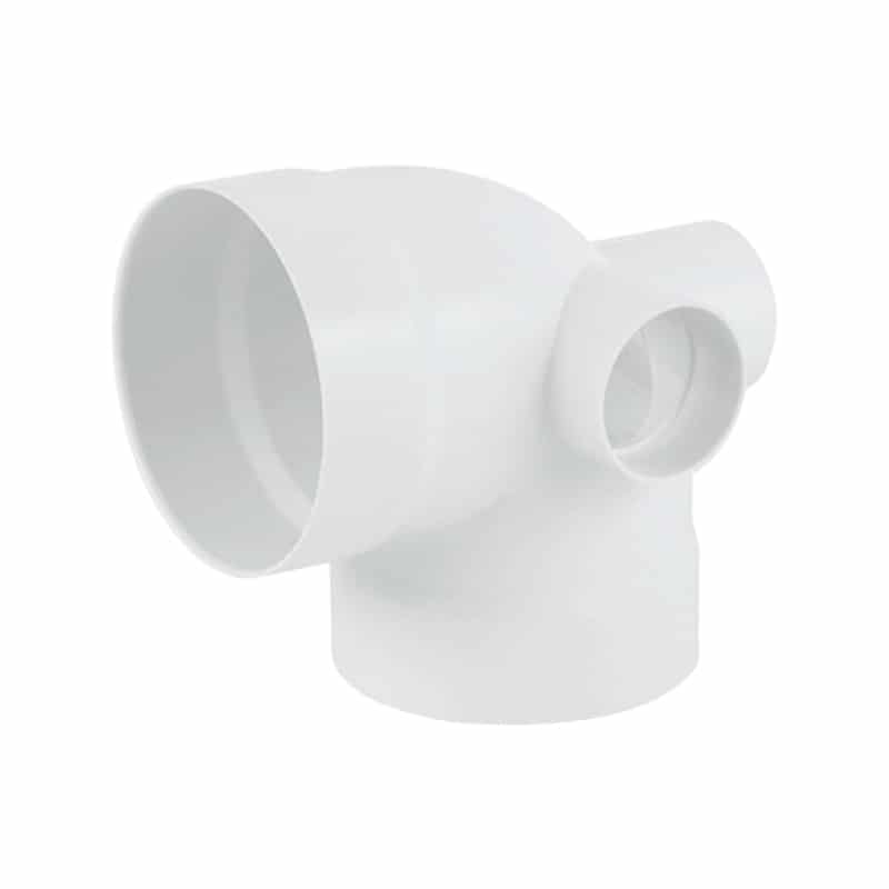 CODO PVC SANITARIO CEMENTAR CON 3 SALIDAS 50MM - Tumatsa Leon