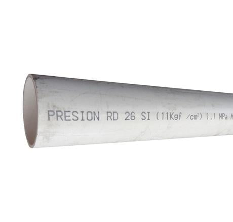 TUBO PVC HIDRAULICO CON CEMENTAR RD26100MM - Tumatsa Leon