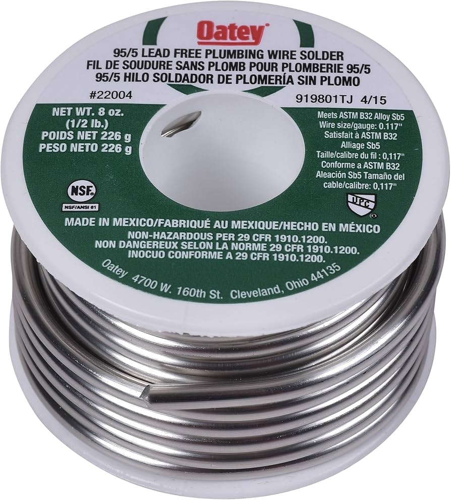 22004 SOLDADURA S/PLOMO 95-05 .5LB OATEY - Tumatsa Leon