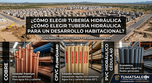 Cómo elegir tubería hidráulica para un desarrollo habitacional