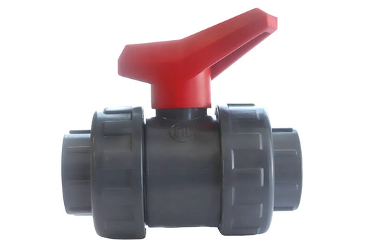 VALVULA BOLA DOBLE UNION CEMENTAR PVC C80 100MM