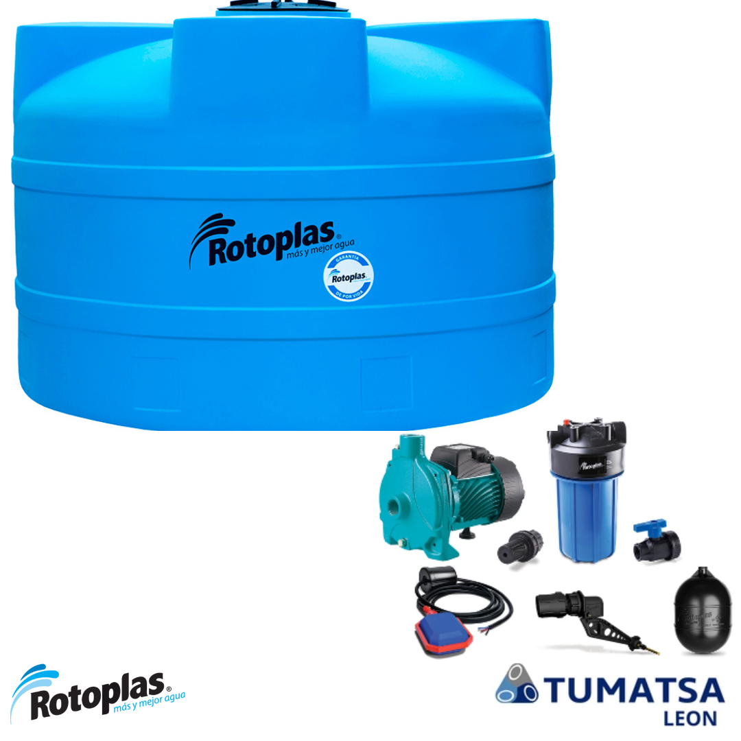 510155 CISTERNA 5000 L NM EQUIPADA ROTOPLAS - Tumatsa Leon
