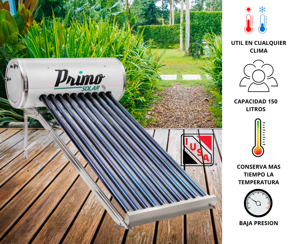 CALENTADOR SOLAR PRIMO IUSA 120L INOX